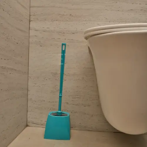 Modern Round Toilet Brush With Container