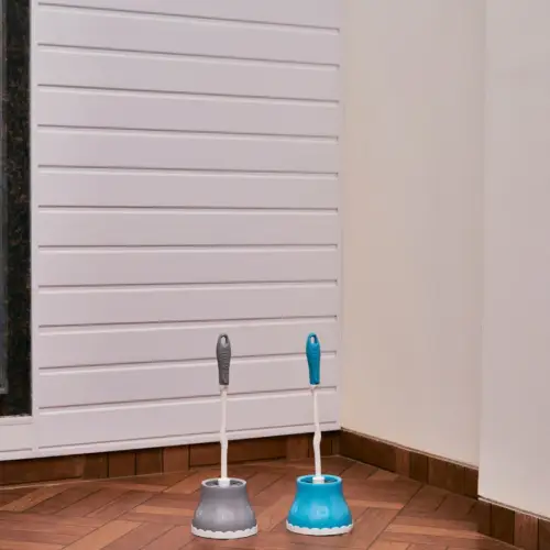Richline Round Toilet Brush With Container